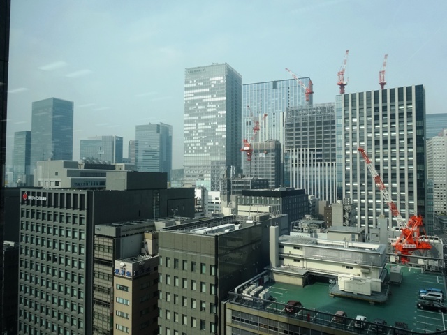 東京日本橋タワーから東京駅方面の眺望