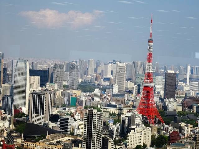 東京タワー方面の眺望